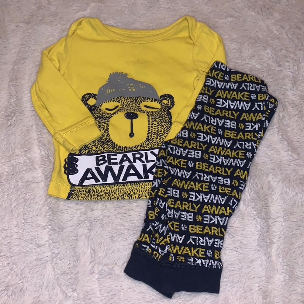 George bearly awake matching pj set 6-12 months